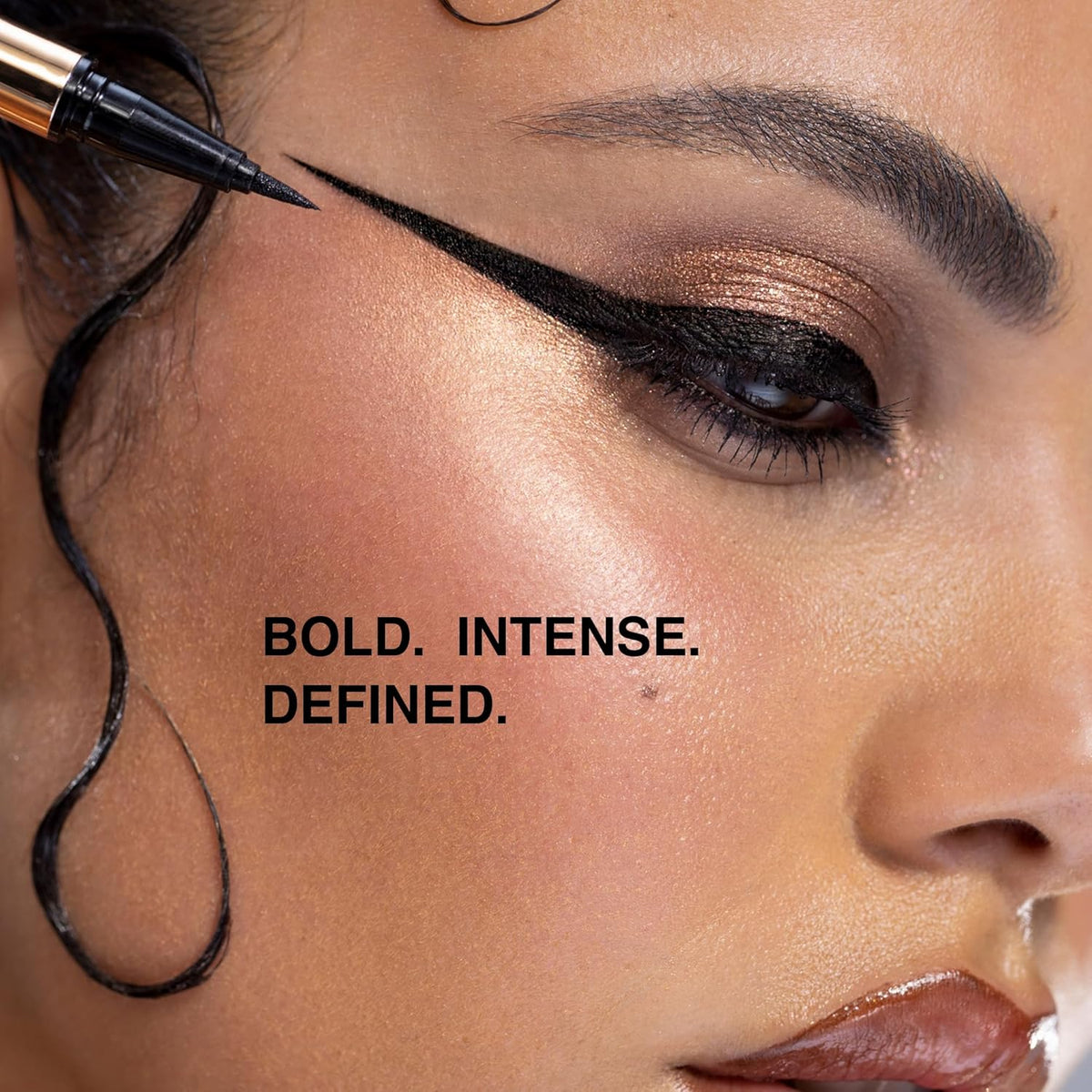 Black Liquid Eyeliner Pencil Queen Cobra – Long-Lasting – Quick-Drying, No Flaking – Thin