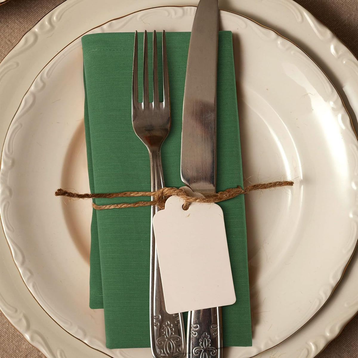Urban Villa Easter Cloth Napkins 100% Cotton Slub Absorbent Dinner Napkins (Set of 12) Oversized