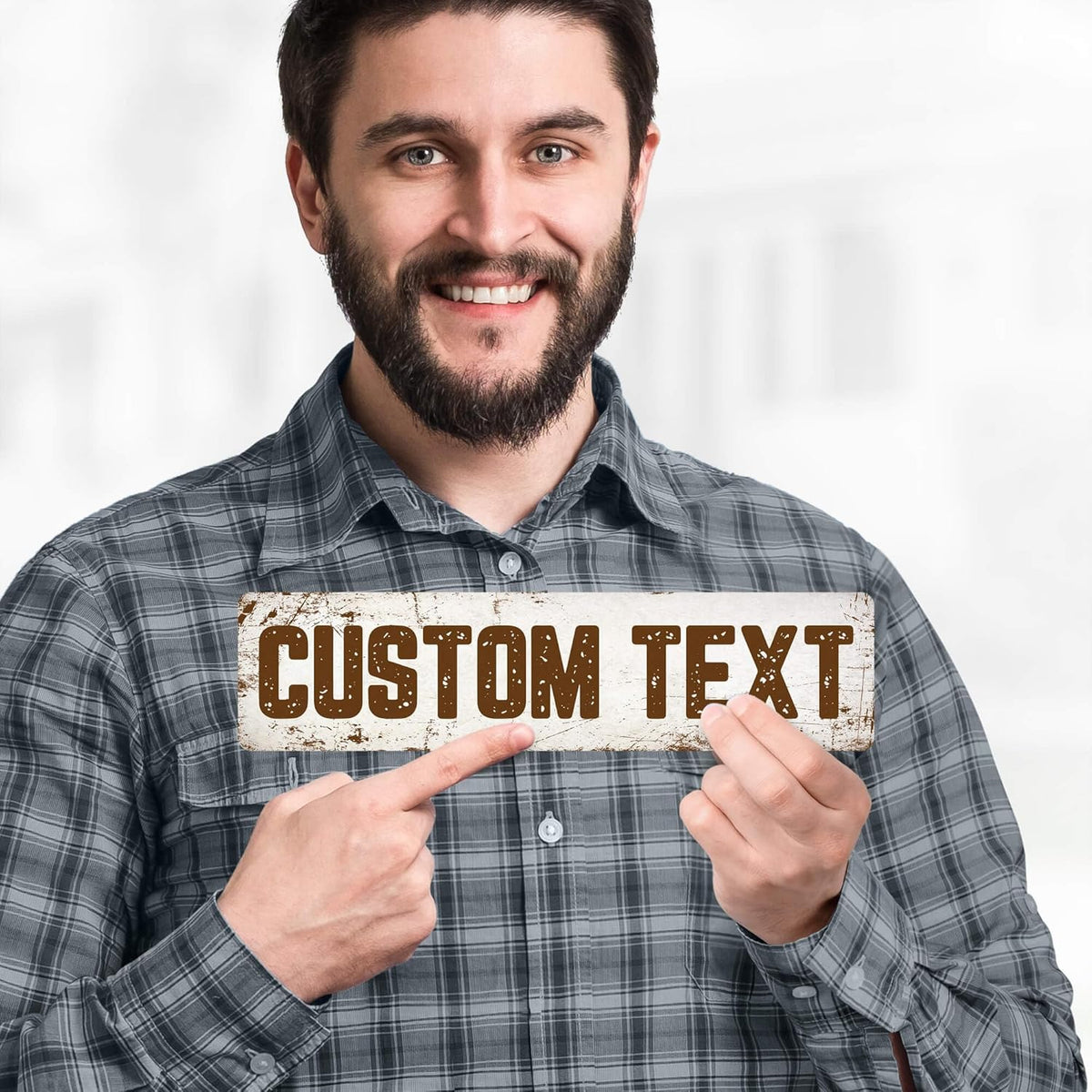 Custom Sign, Custom Street Sign, 11 Font Colors, 13 Font Styles, 4 Hole Options, 22 Sizes, 3x12