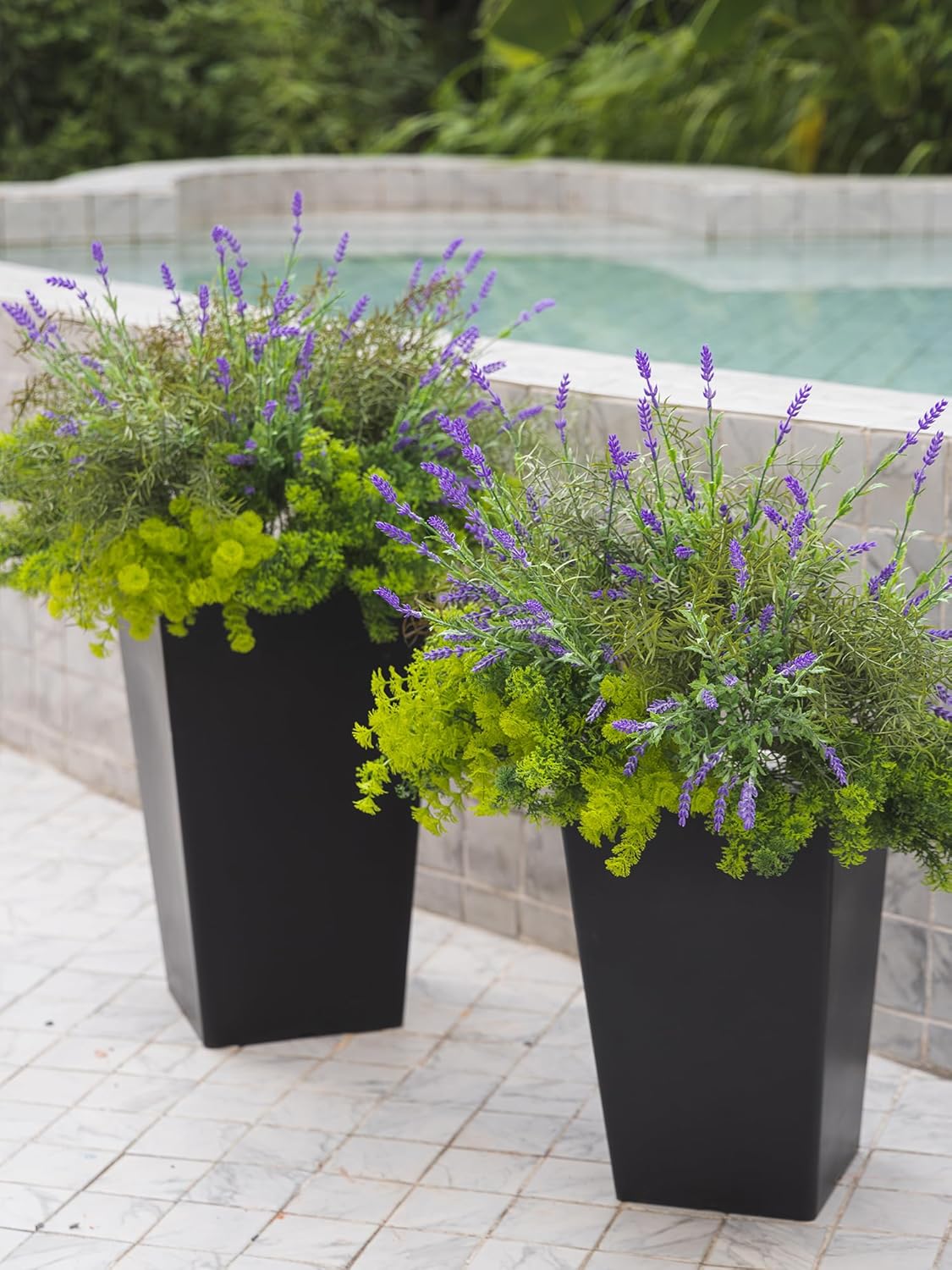 PARTY JOY 17 Bunches Fake Plants Outdoor, Fake Bushes UV Resistant Artificial Flowers Greenery