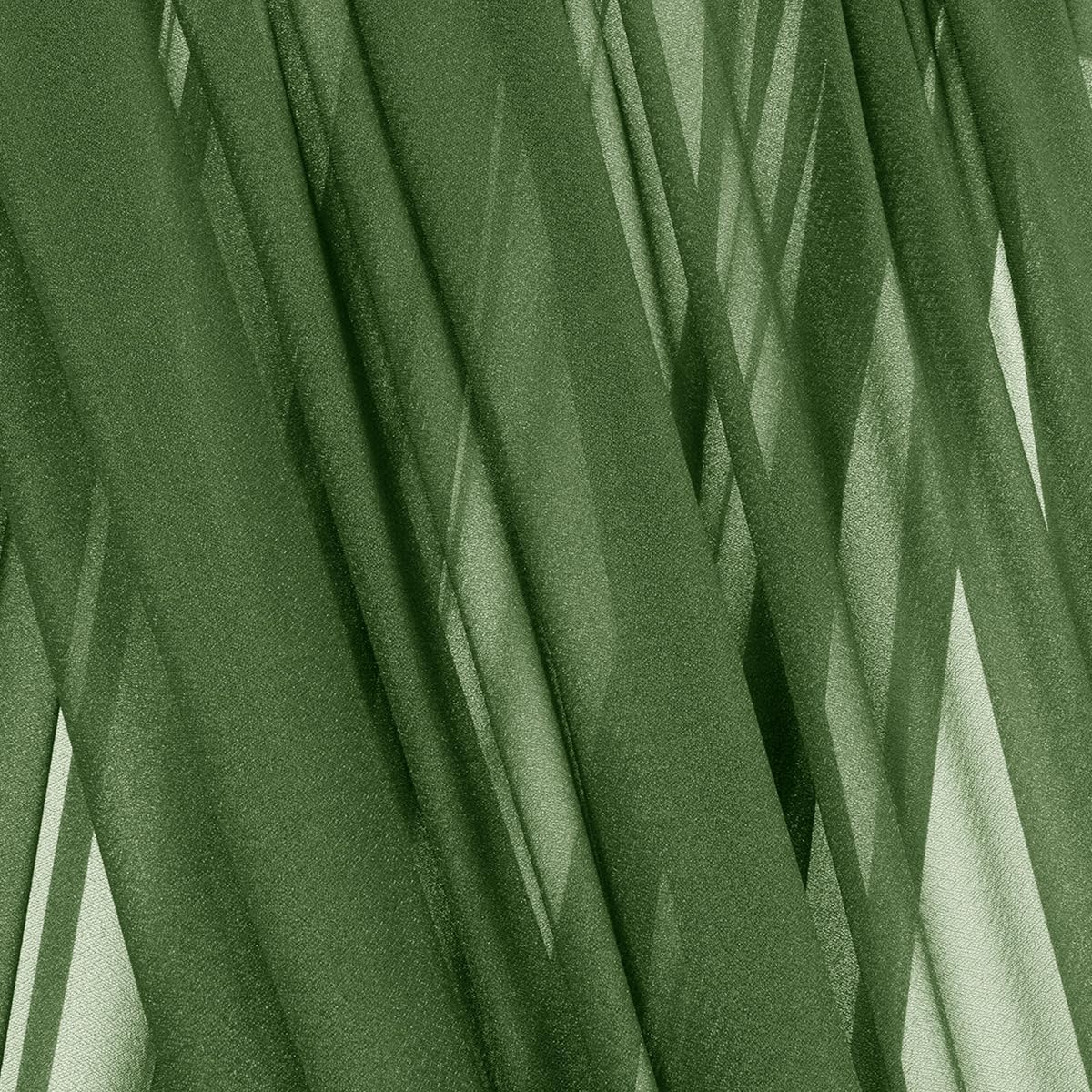 Olive Green Fall Elegant Arch Draping Fabric 2 Panels Outdoor 29" × 20Ft Sheer Chiffon Curtain