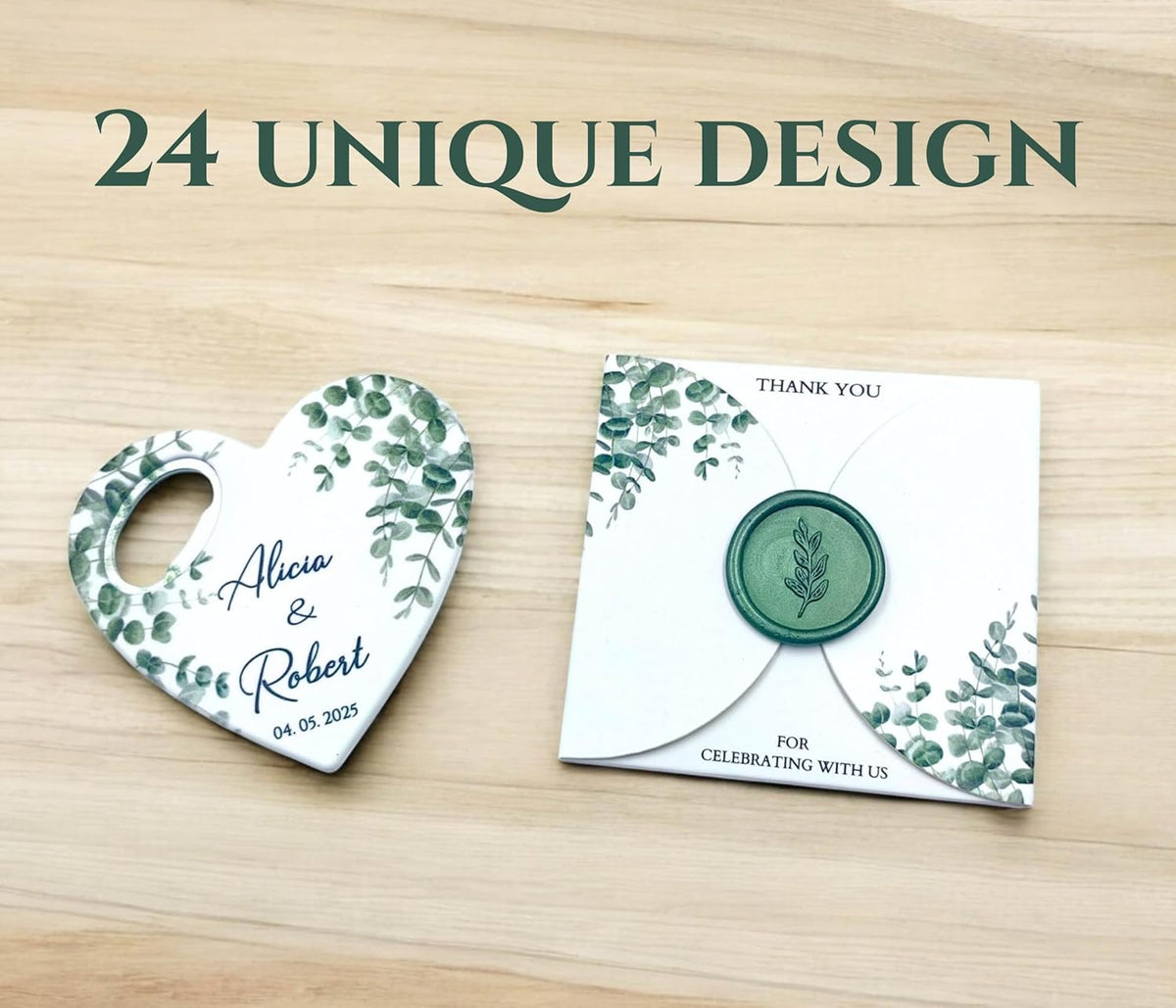 Wedding Bottle Opener Favors for Guests in Bulk, Hearts Shape Bottle Opener, Personalized Party