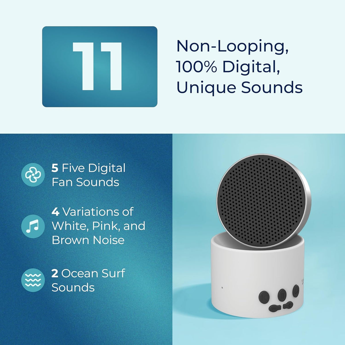 Adaptive Sound Technologies LectroFan Micro 2 - Portable Bluetooth Speaker & White Noise Machine