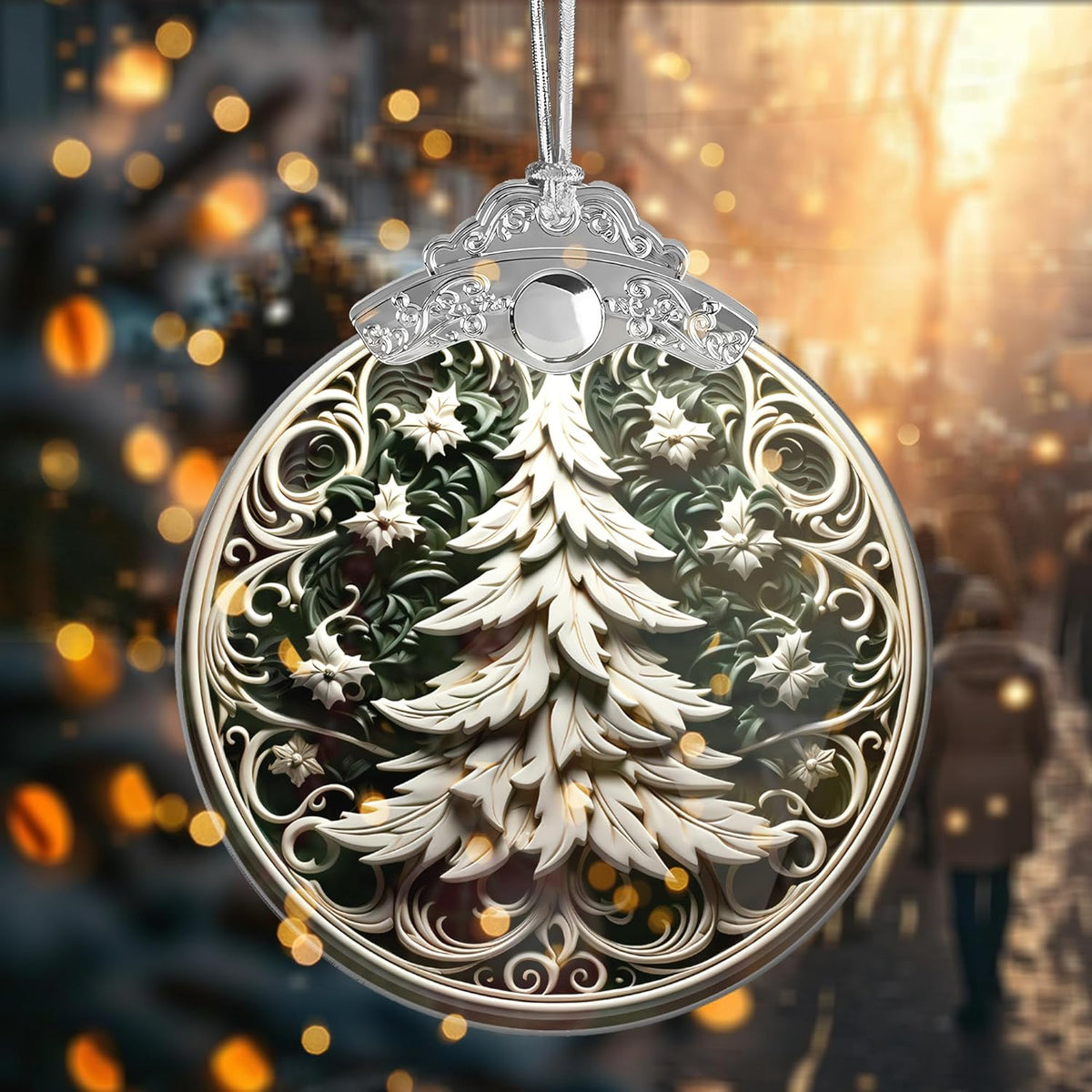 Christmas Ornament 2025, Acrylic Tree Ornament, Unique Christmas Decor, Holiday Ornaments for Tree