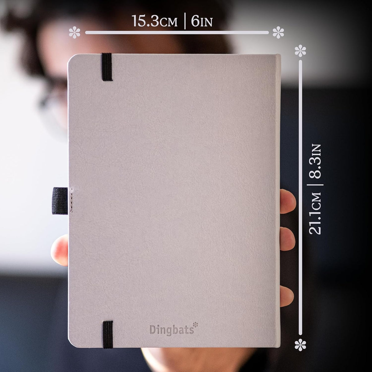 Dingbats - Earth Dotted A5 Medium Notebook, Glicine Arctic - Hardcover - Cream 100gsm Ink-Proof