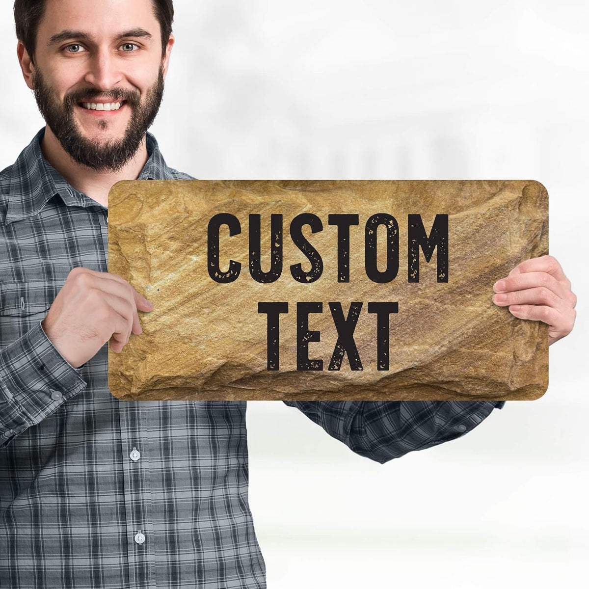 Custom Sign, Custom Street Sign, 11 Font Colors, 13 Font Styles, 4 Hole Options, 22 Sizes, 9x18