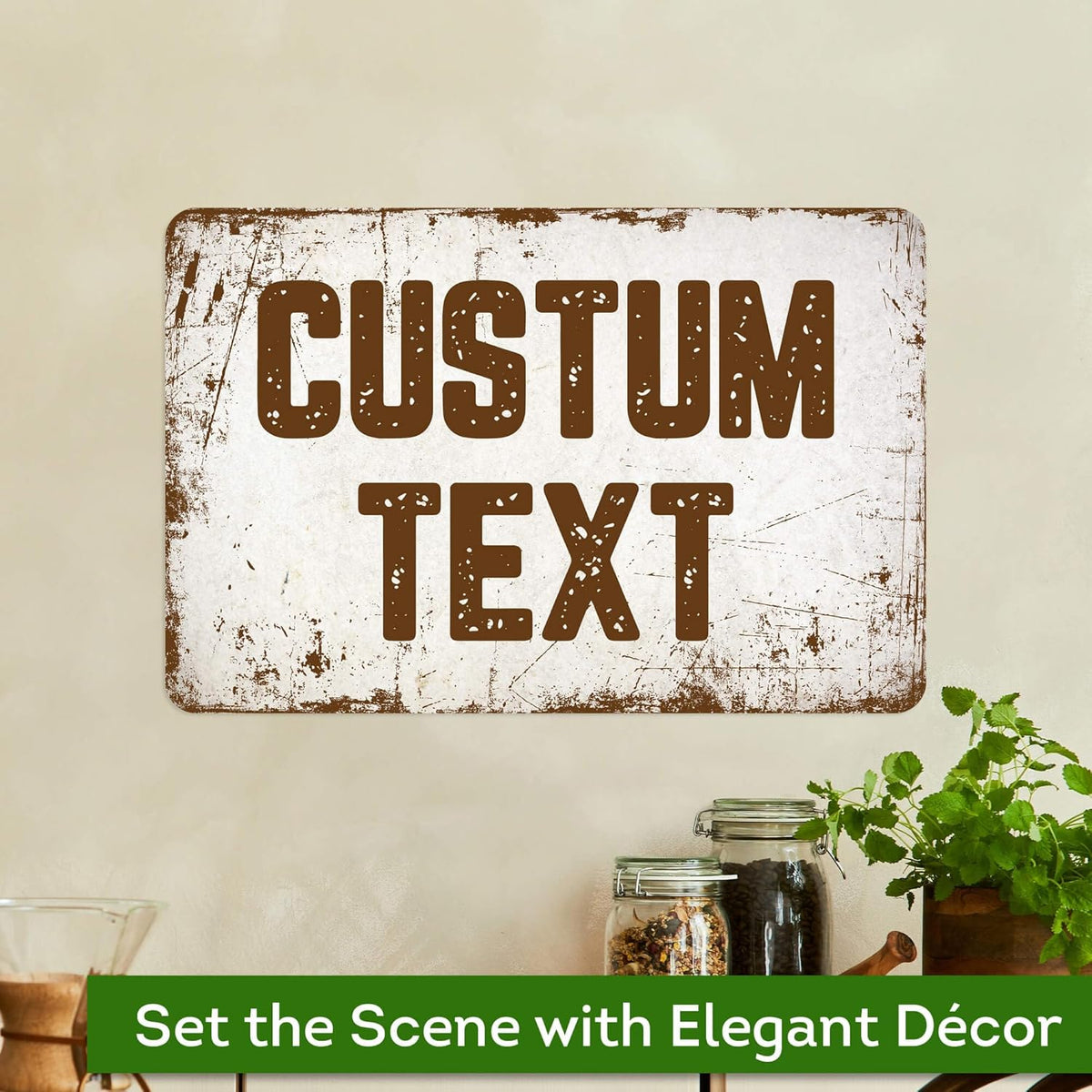 Custom Sign, Custom Street Sign, 11 Font Colors, 13 Font Styles, 4 Hole Options, 22 Sizes, 12x18