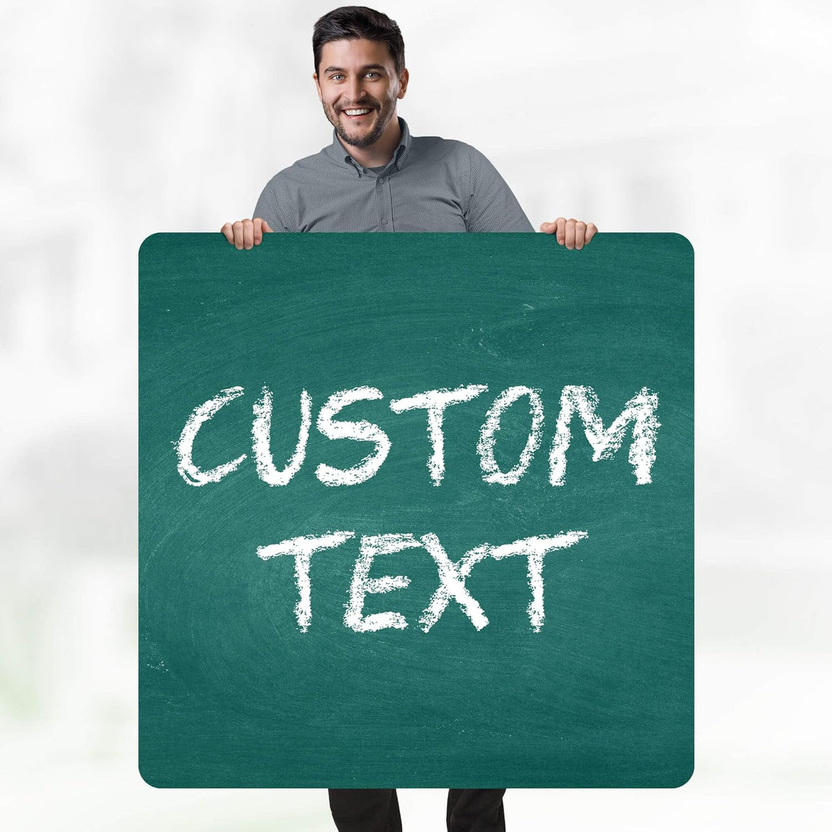 Custom Sign, Custom Street Sign, 11 Font Colors, 13 Font Styles, 4 Hole Options, 22 Sizes, 36x36