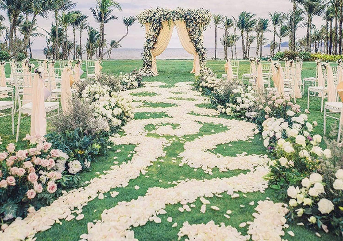 ocharzy 3000pcs Rose Petals Artificial Flower Petals Non-Woven Flower Rose Petals for Wedding