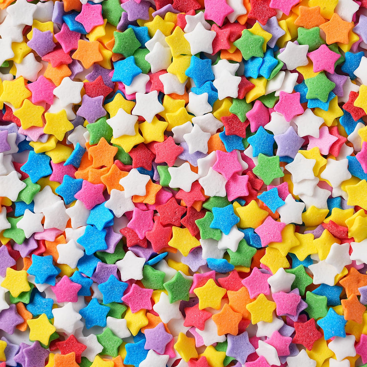 Star Sprinkles, Edible Confetti Sprinkles, 4.23oz Rainbow Sprinkle for Cake Decorating, Cupcakes