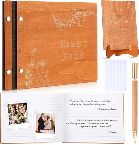Wedding Guest Book Personalized Photo Guestbook to Sign at Reception Wedding Guest Sign in Book