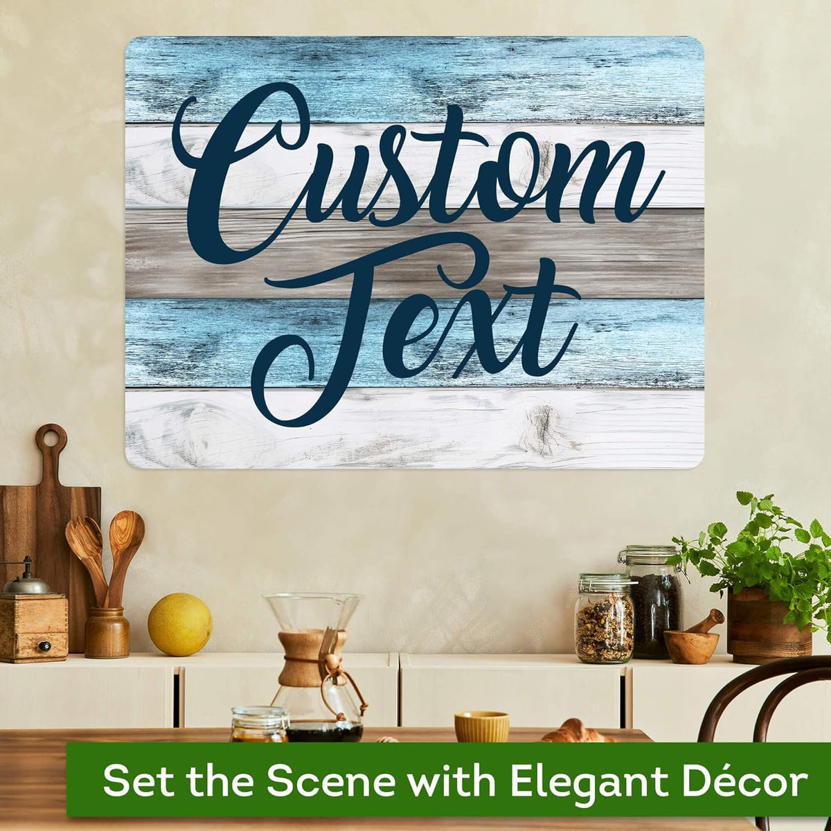 Custom Sign, Custom Street Sign, 11 Font Colors, 13 Font Styles, 4 Hole Options, 22 Sizes, 18x24