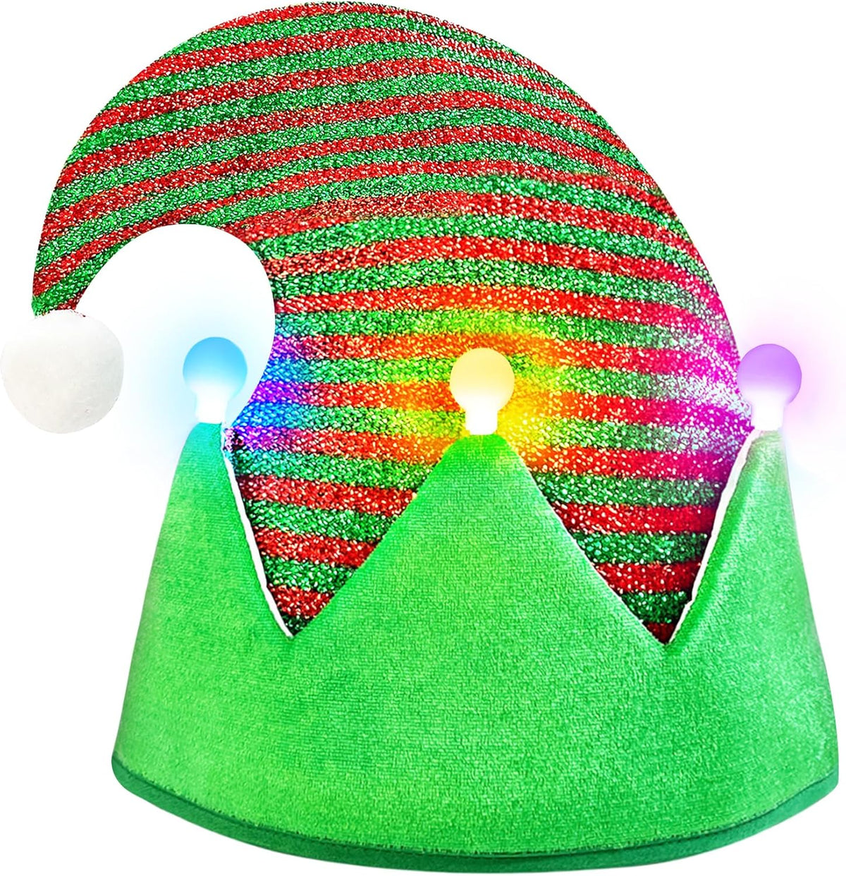 Elf Hat Felt Elf Hat with Jingle Bells Santa Hats Hat Great Holiday Party Costume New Year Gift