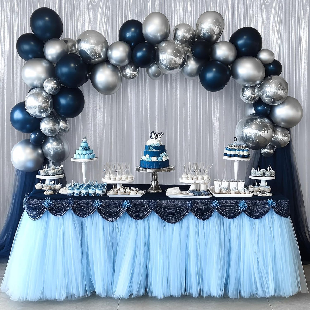 30ftx10ft Silver Sequin Backdrop Curtain for Parties, Wrinkle Free Glitter Photo Backdrop Drapes 6