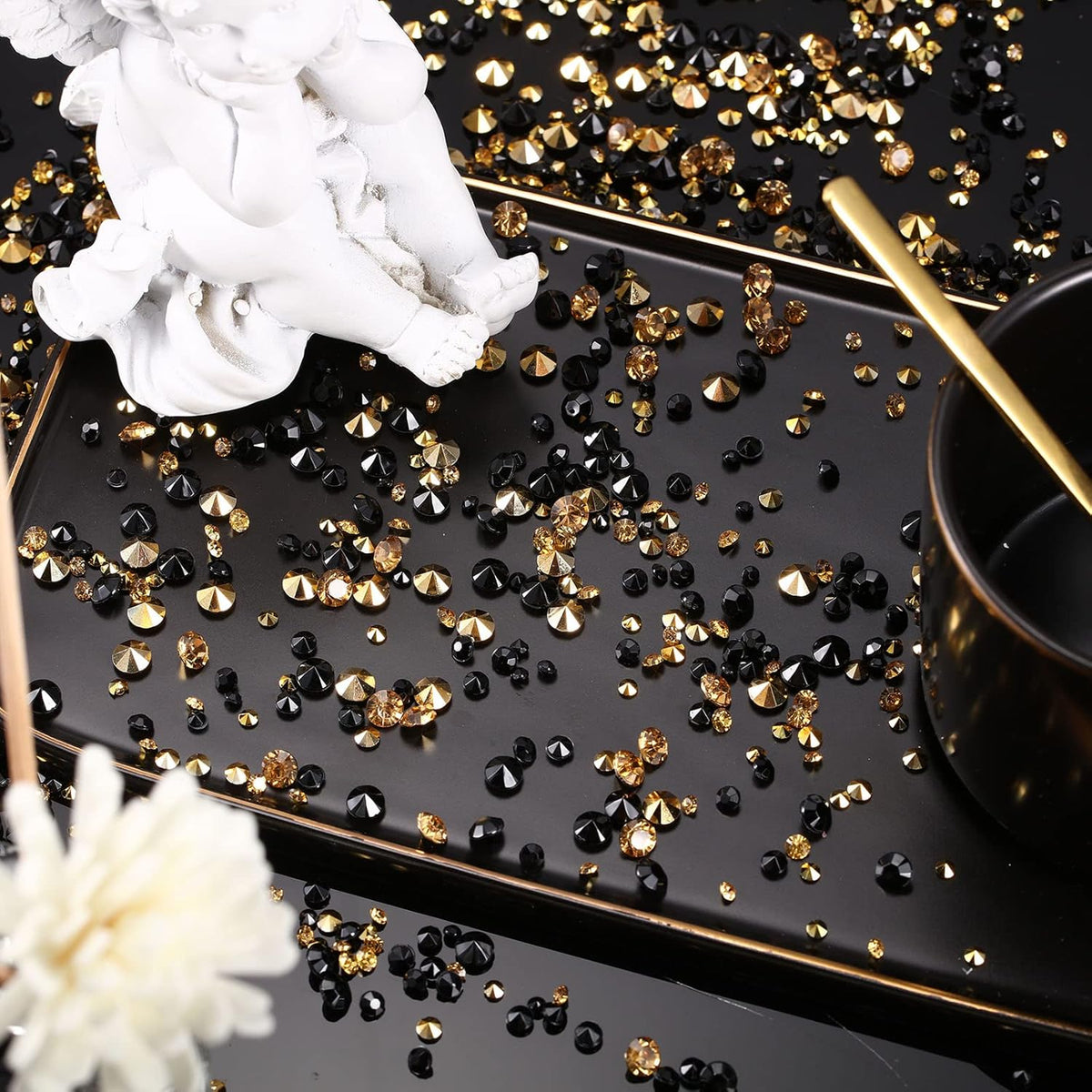 10000 Clear Wedding Table Scatter Confetti Crystals Acrylic Diamonds Rhinestones for Table