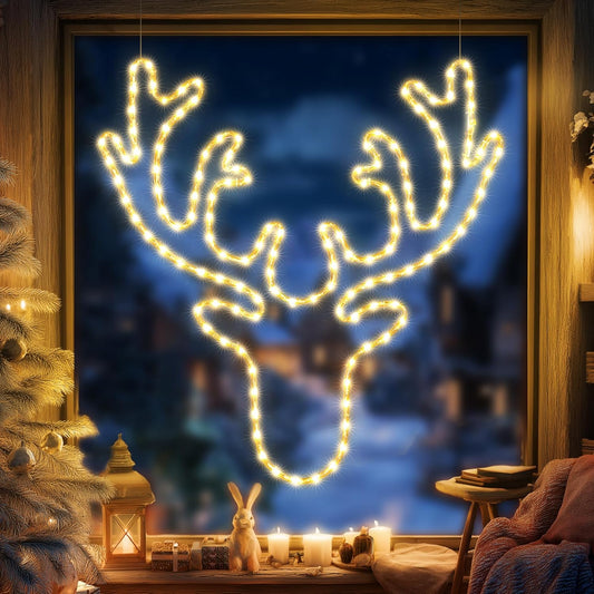 Christmas 32'' Large Reindeer Lights Decoration - 134LED Waterproof Christmas Outdoor Lighted Large
