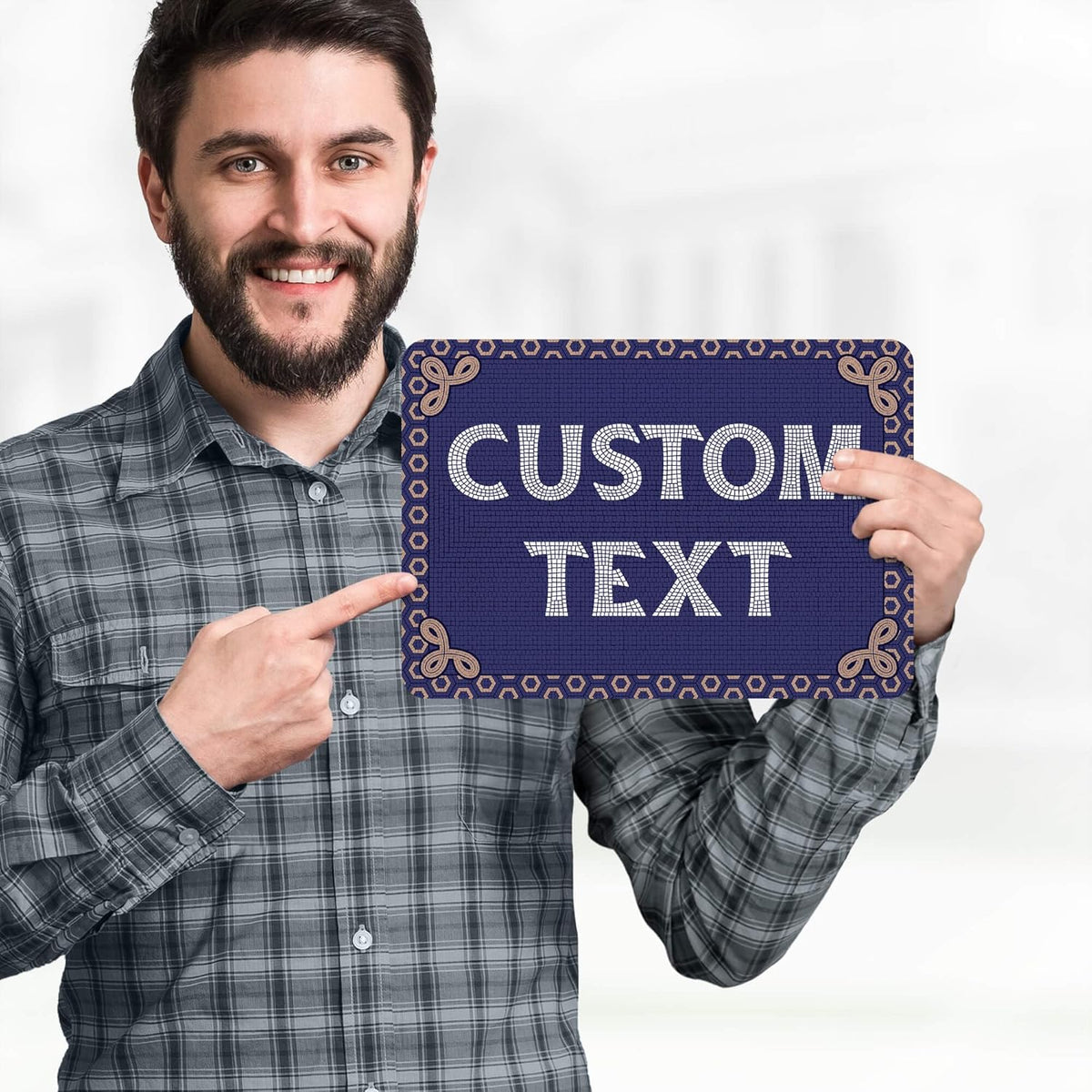 Custom Sign, Custom Street Sign, 11 Font Colors, 13 Font Styles, 4 Hole Options, 22 Sizes, 7x10