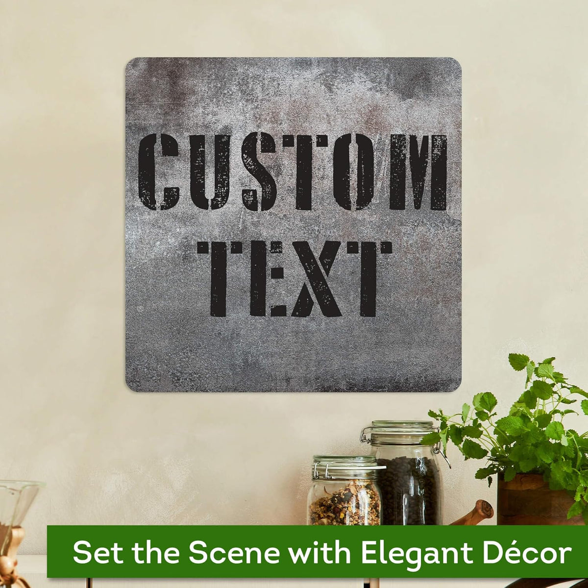 Custom Sign, Custom Street Sign, 11 Font Colors, 13 Font Styles, 4 Hole Options, 22 Sizes, 12x12