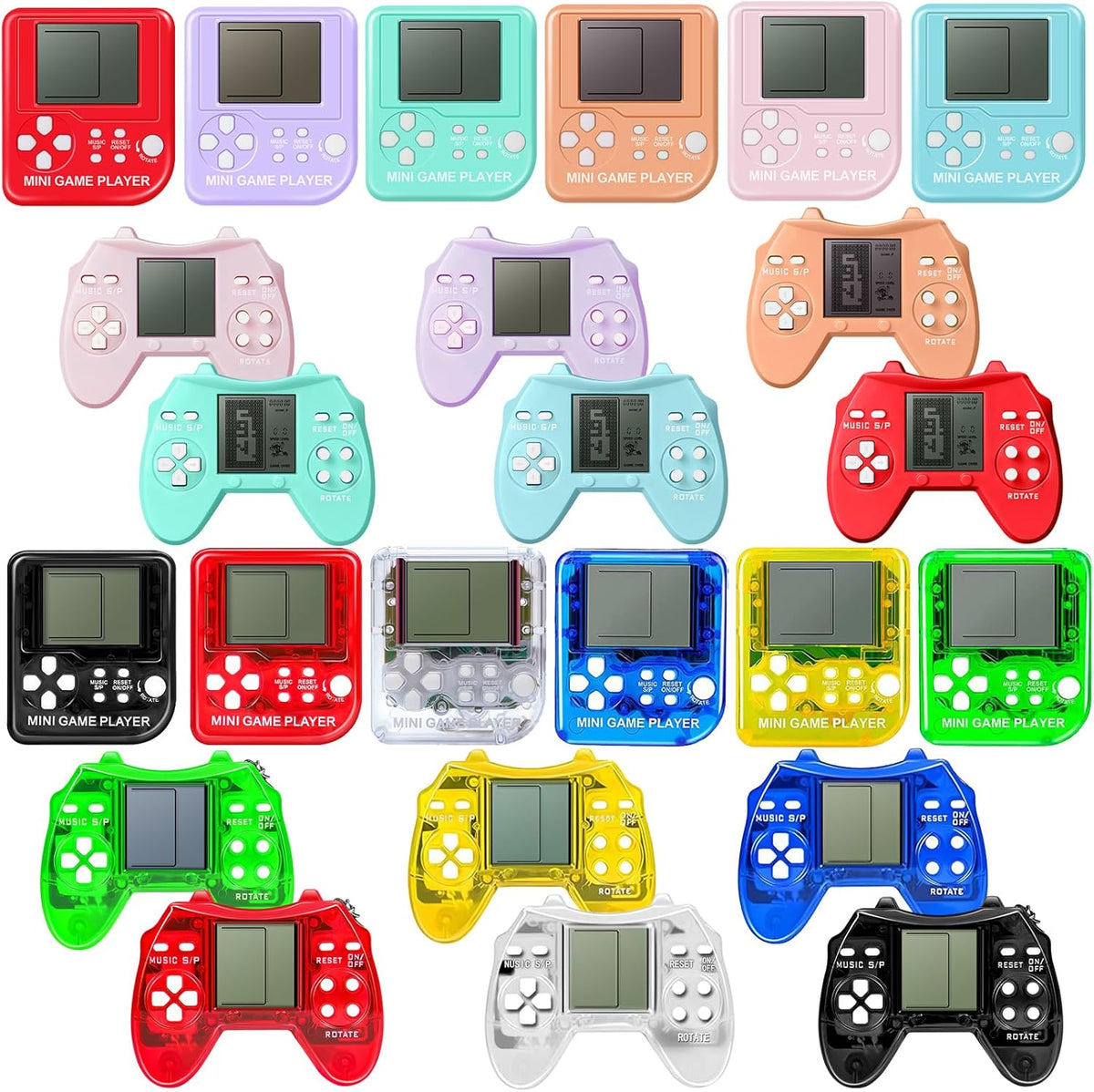 24Pcs Video Game Party Favors Video Game Keychain Gamer Party Favors Video Game Party Supplies
