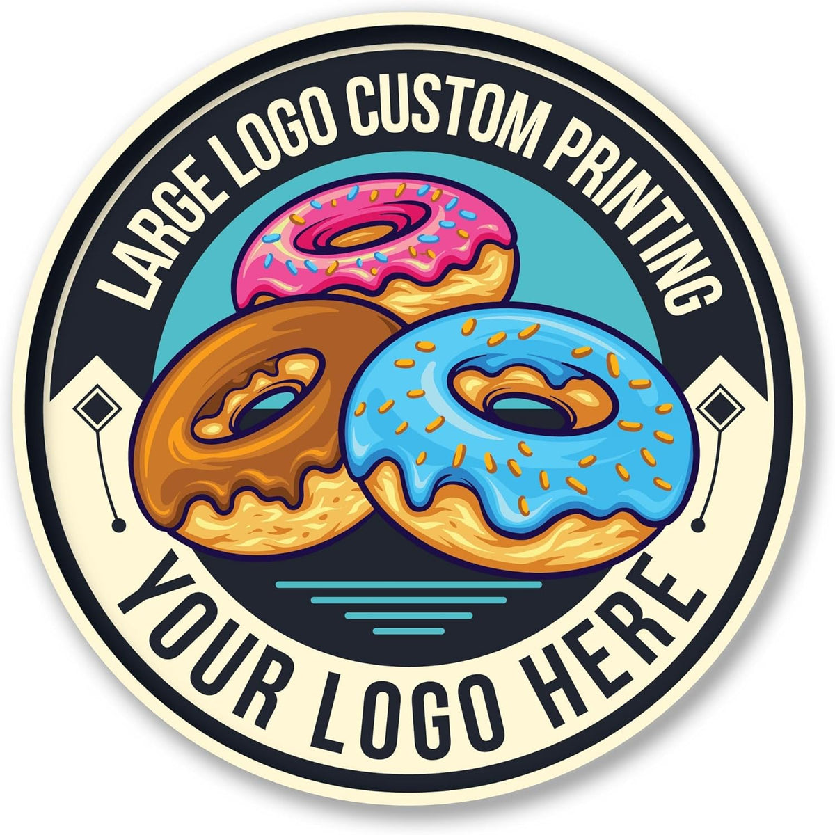 Large Custom Vinyl Decals – Full Color Personalized Sticker Decals Printing | Custom Business Logo