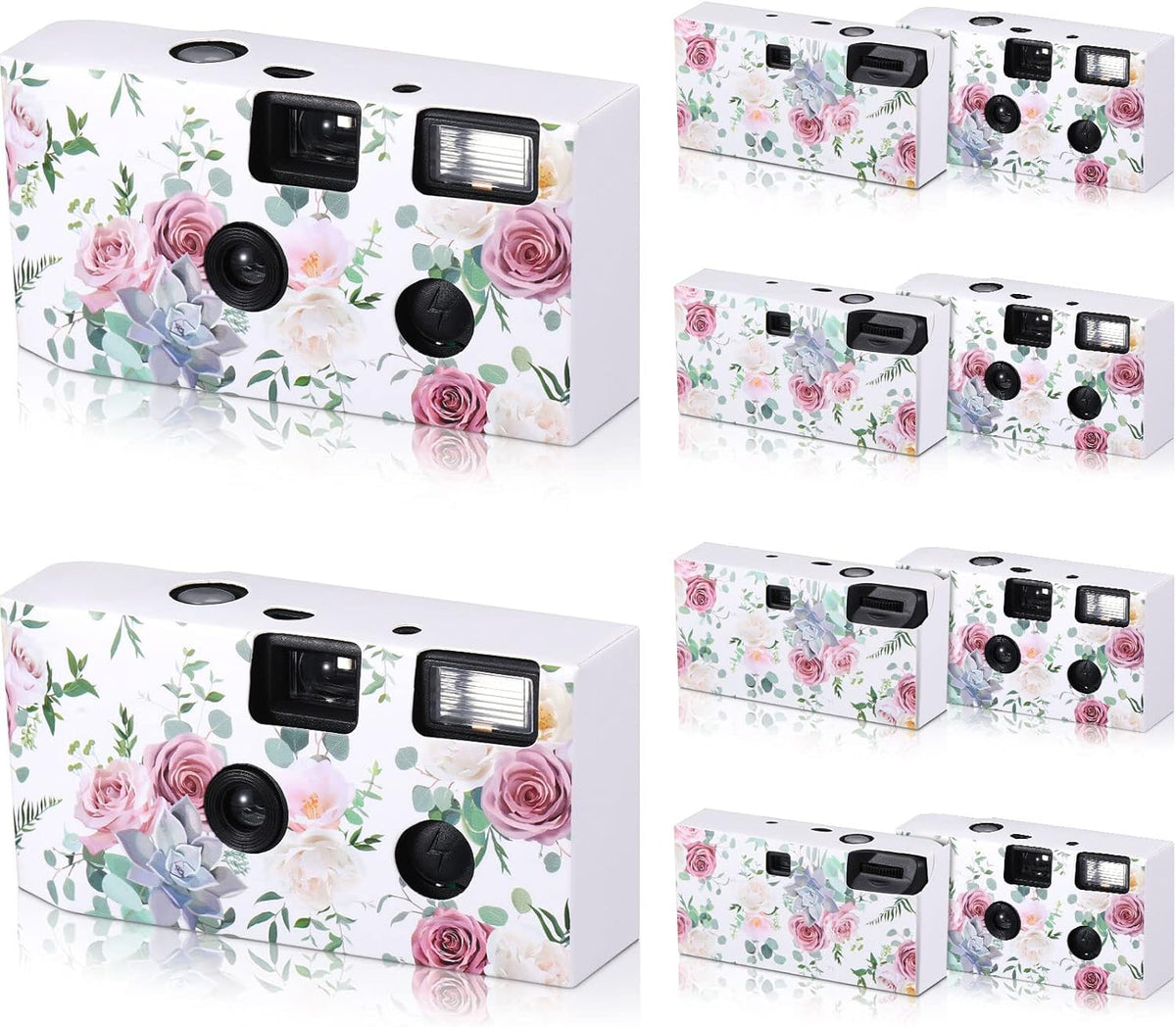 Zhengmy 10 Pack Disposable Camera Bulk for Wedding, 34mm Single Use Camera Bulk with Flash One Time