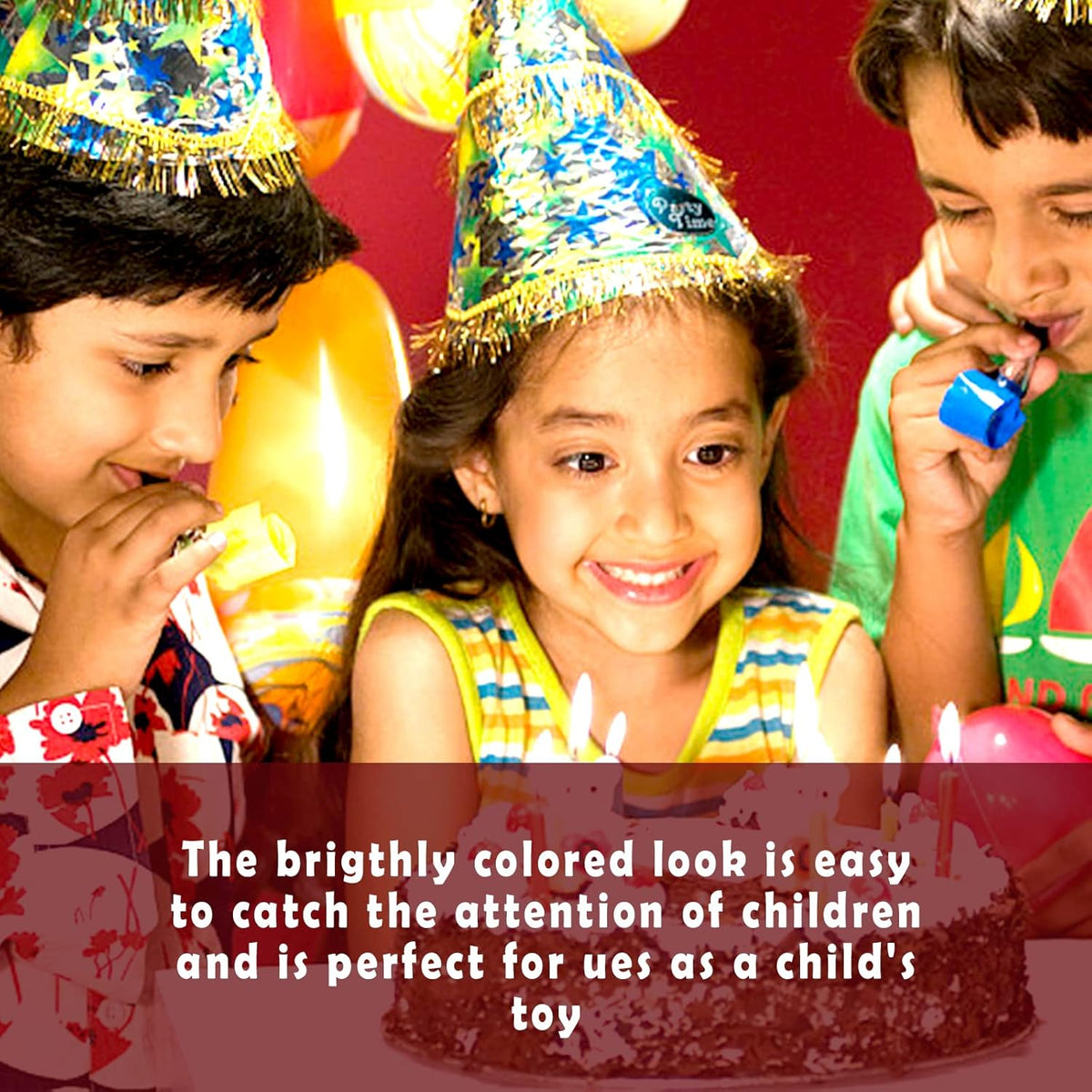 50 PCS Blowouts Noisemakers Funny Party Blower Blowouts Colorful Birthday Blow Horns Whistles New