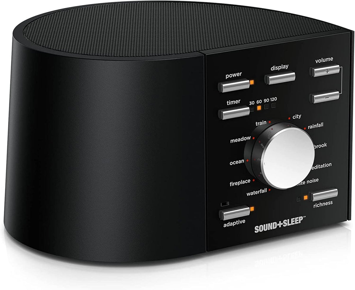 Sound+Sleep High Fidelity Sleep Sound Machine with 30 Guaranteed Non-Looping Nature Sounds, and