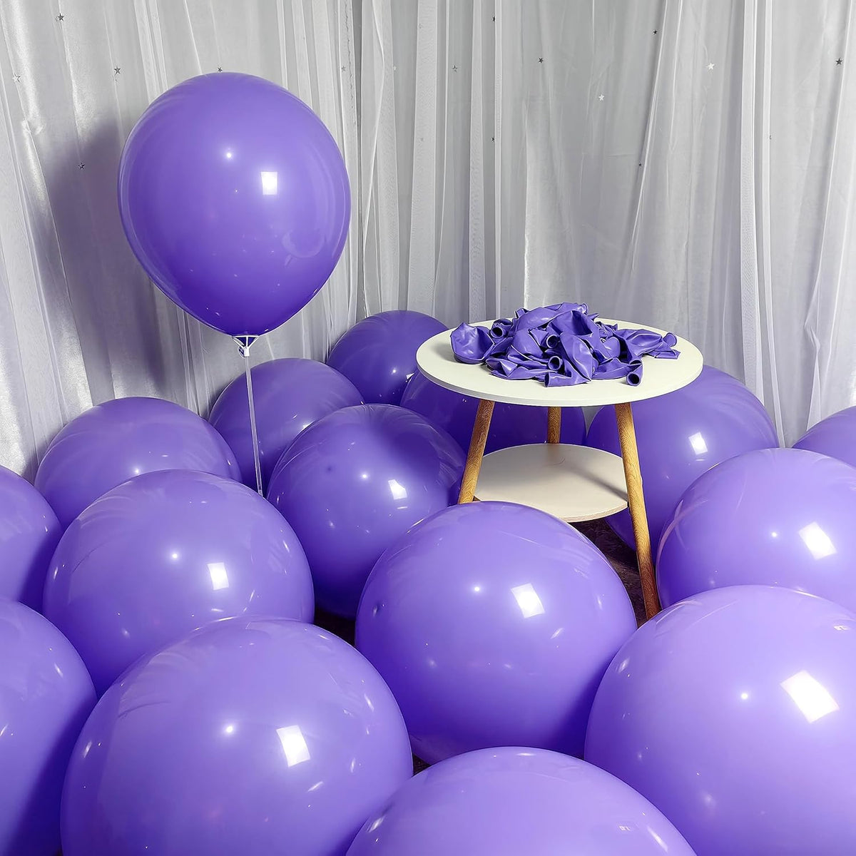 90 Pack Purple Balloons 18 inch Purple Latex Big Balloons for Party Decorations and Events