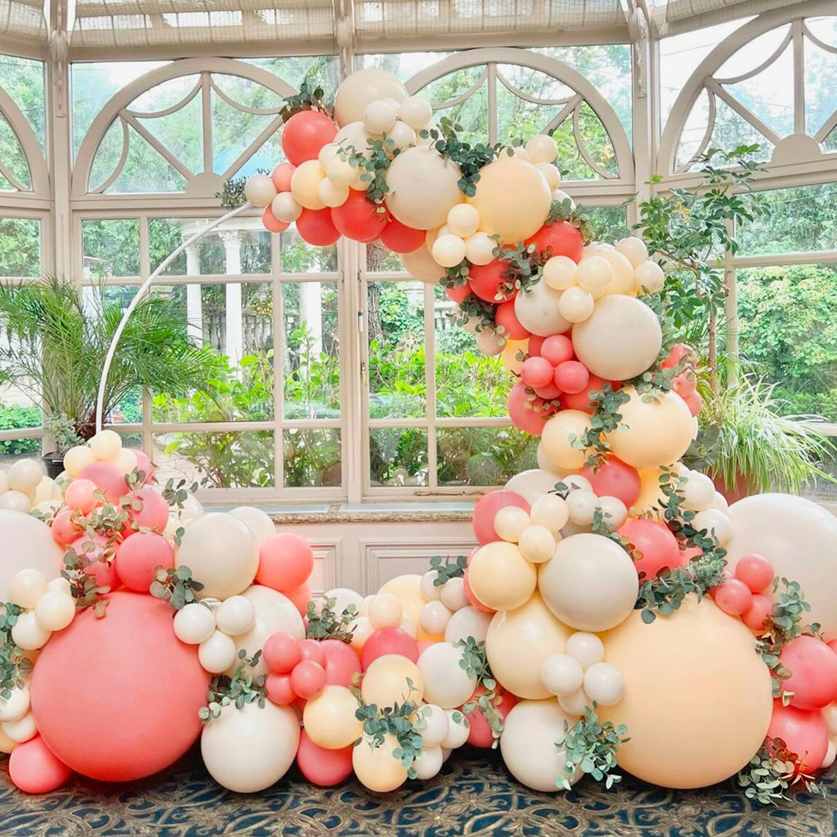 110pcs Retro Pink Balloons 12 Inch Pink Latex Balloon Arch Kit for Birthday Baby Shower Anniversary