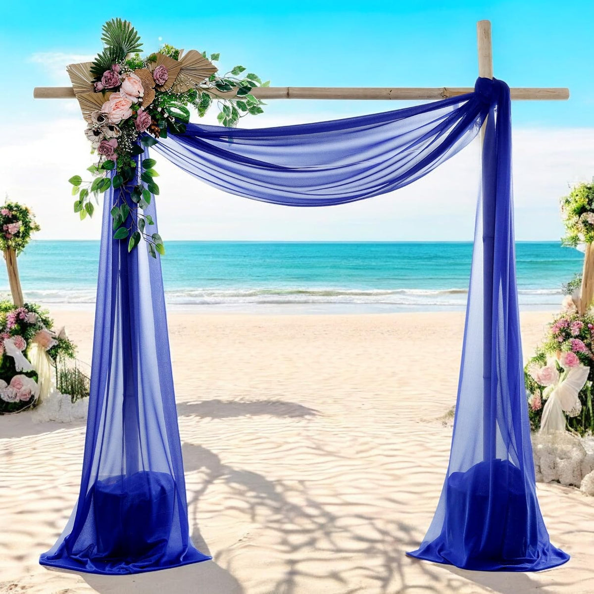 MDS Halloween Chiffon Draping Fabric - 1 Panel, 30" Wide x 50ft Long - Sheer Spooky Arbor & Canopy