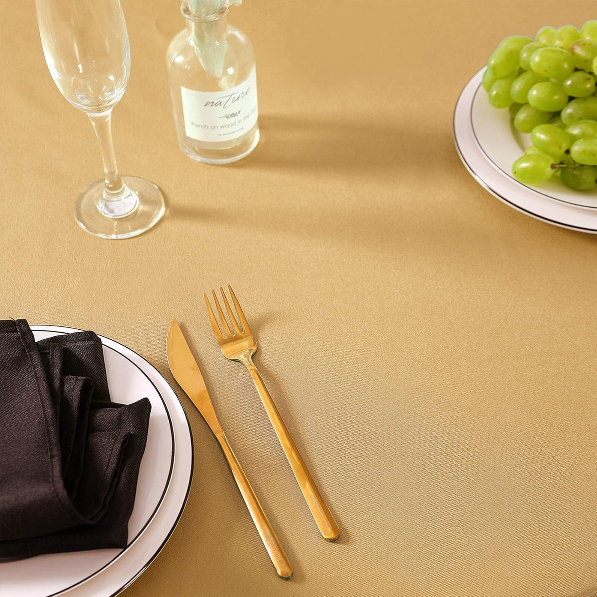 Rectangle Tablecloth 90x132 inch Washable Polyester Fabric Table Cloth for Wedding Party Dining