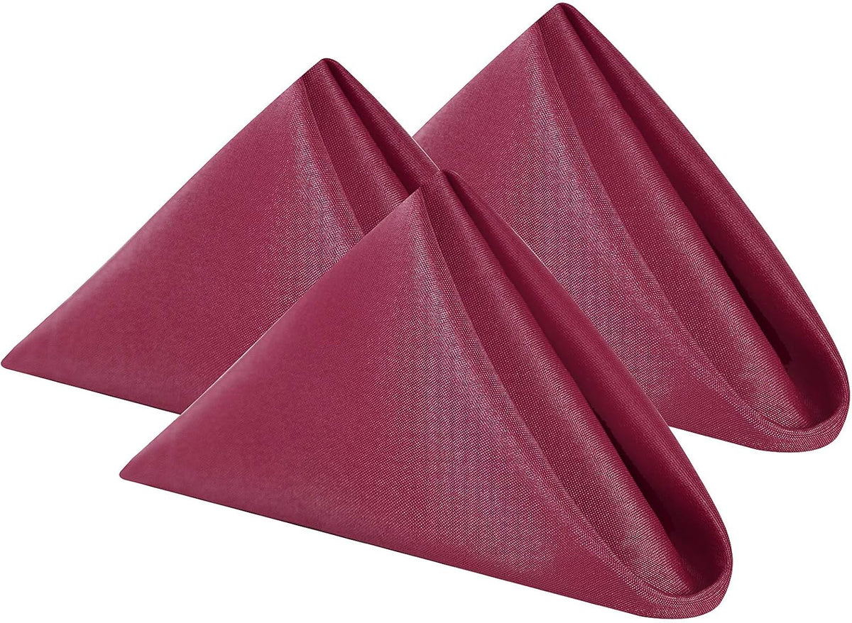 Cloth Napkins 20x20 inch Washable Polyester Dinner Napkins Soft Table Napkins for Wedding Party