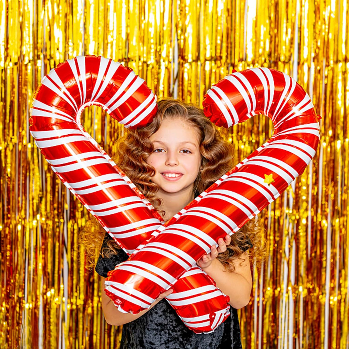 5 Pack Foil Curtain Backdrop Gold Metallic Tinsel Foil Fringe Curtains Photo Booth Props for
