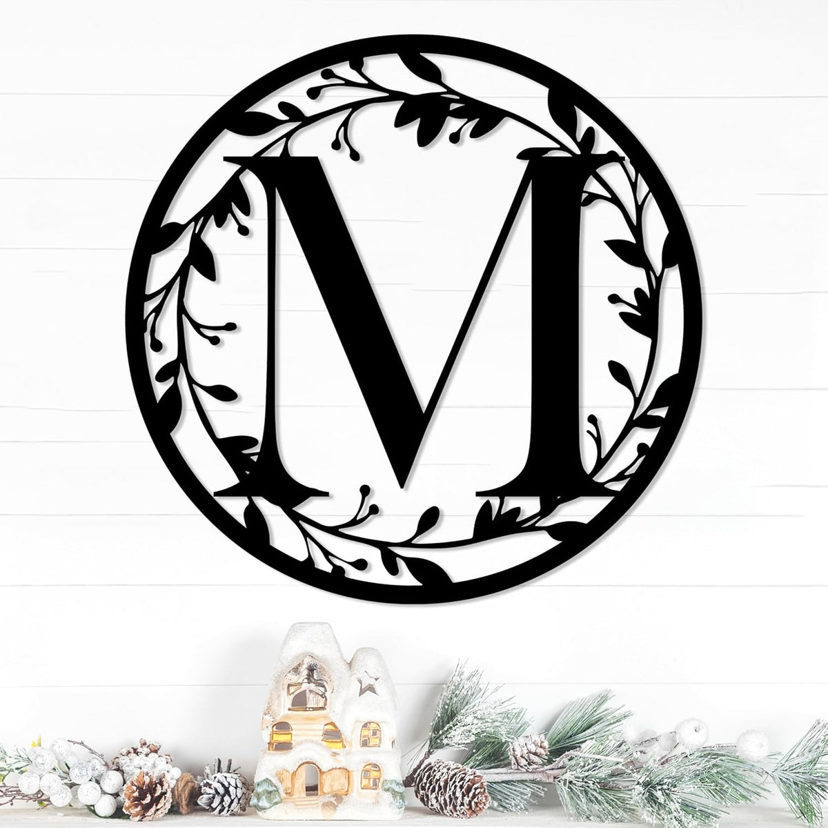 Personalized Metal Name Signs, Split Letter Monogram Wall Decor, Custom Last Name Sign, Family Name