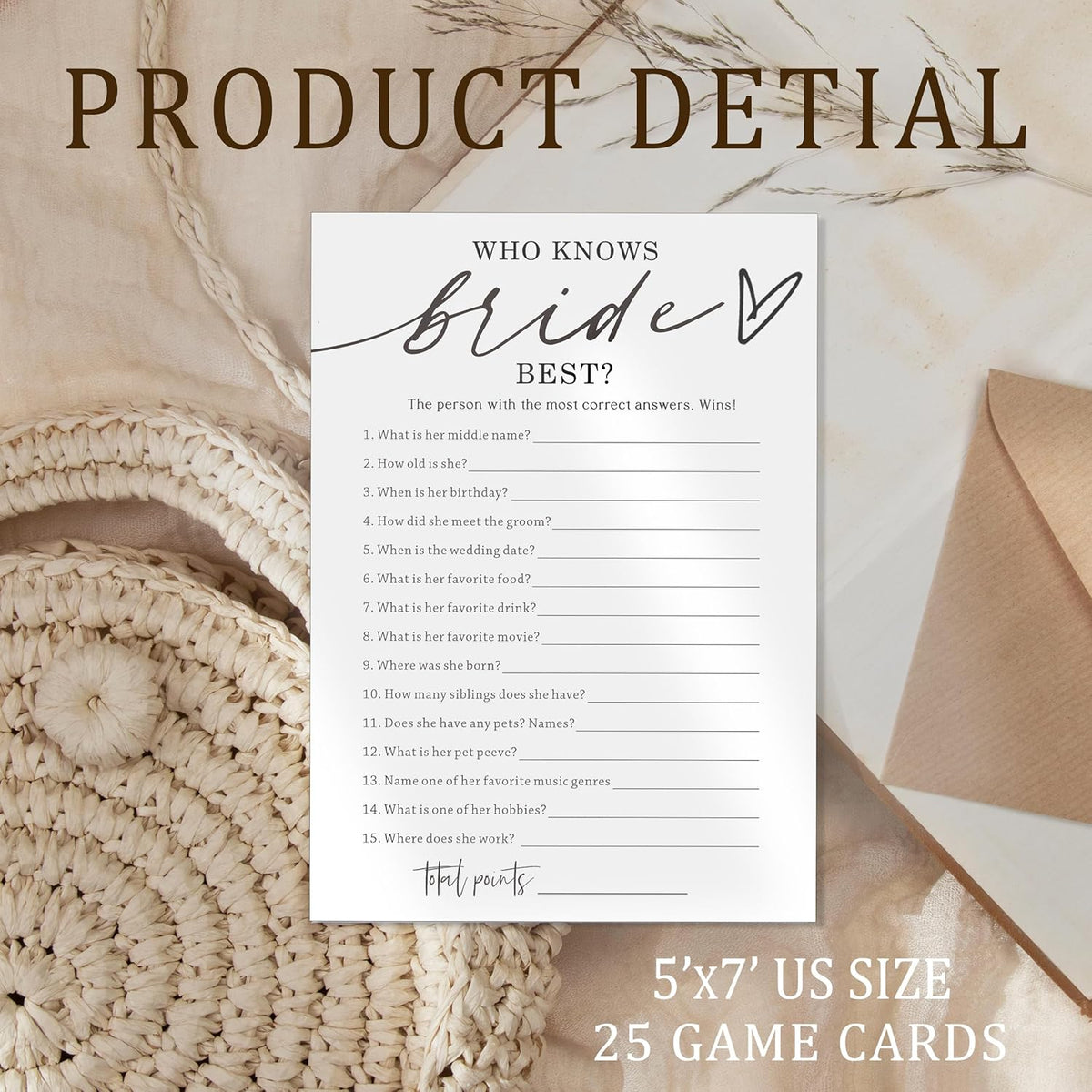 Fun Wedding Shower Games Cards Who Knows The Bride Best Engagement Party Wedding Game Bridal Shower