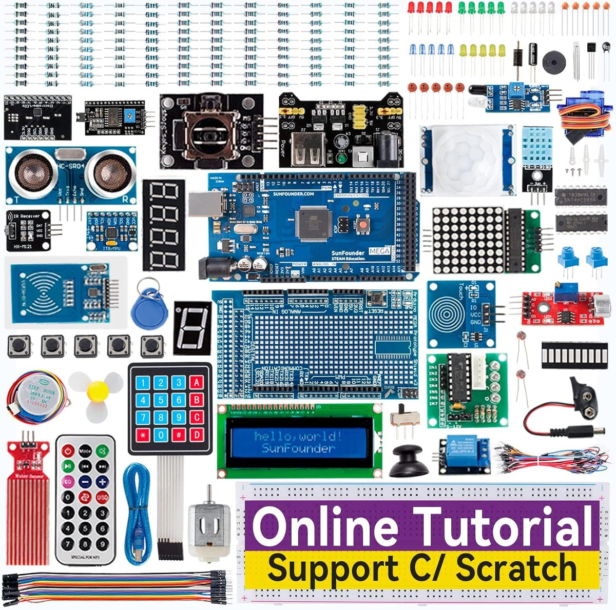 SunFounder Project The Most Complete Electronics Starter Kit Compatible with Arduino Mega 2560 R3