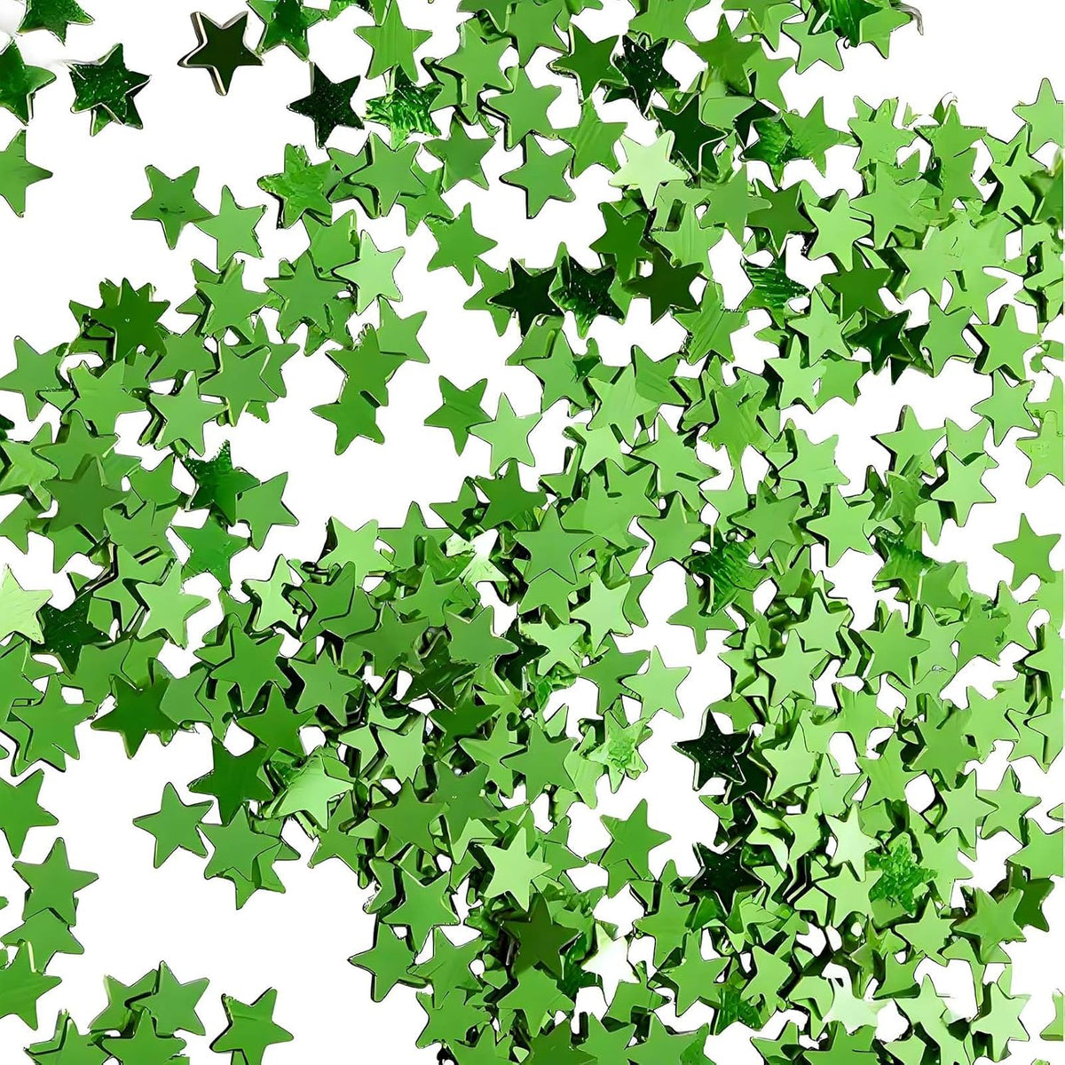 Green Star Confetti - 60g (2.11OZ) Glitter Stars Table Confetti for St. Patrick’s Day, Spring