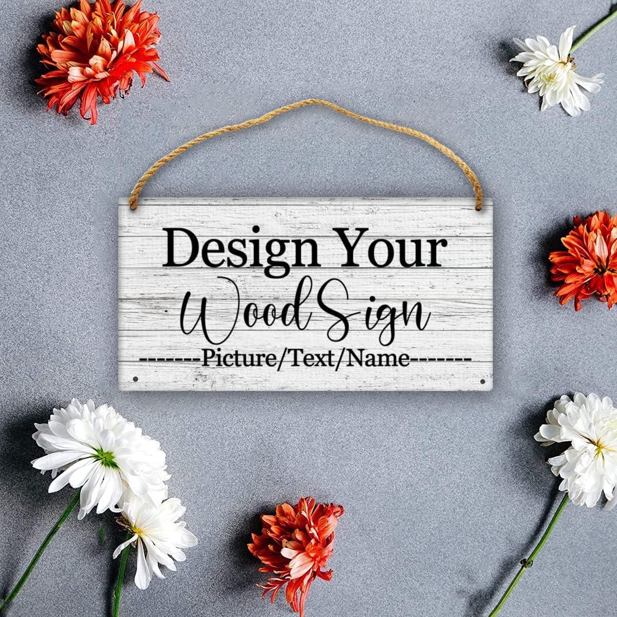 Custom Personalized Board Hanging Wood Sign, Design Your Welcome Sign, Customizable Wall Plaque