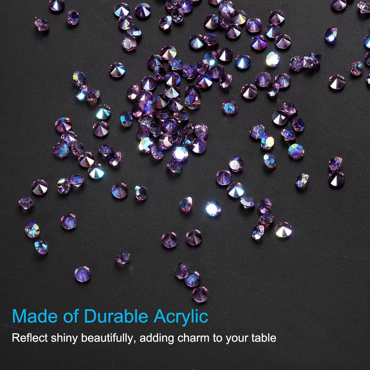 PATIKIL 14000Pcs Wedding Table Scatter Confetti Crystals 3mm Acrylic Diamonds Vase Fillers Gems for