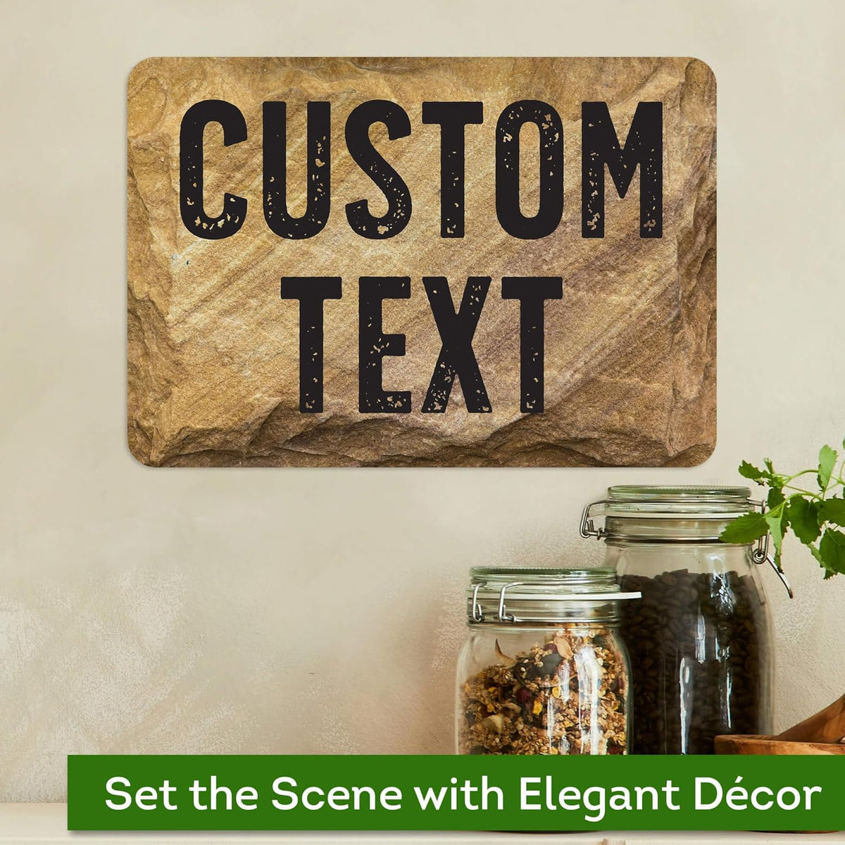 Custom Sign, Custom Street Sign, 11 Font Colors, 13 Font Styles, 4 Hole Options, 22 Sizes, 7x10