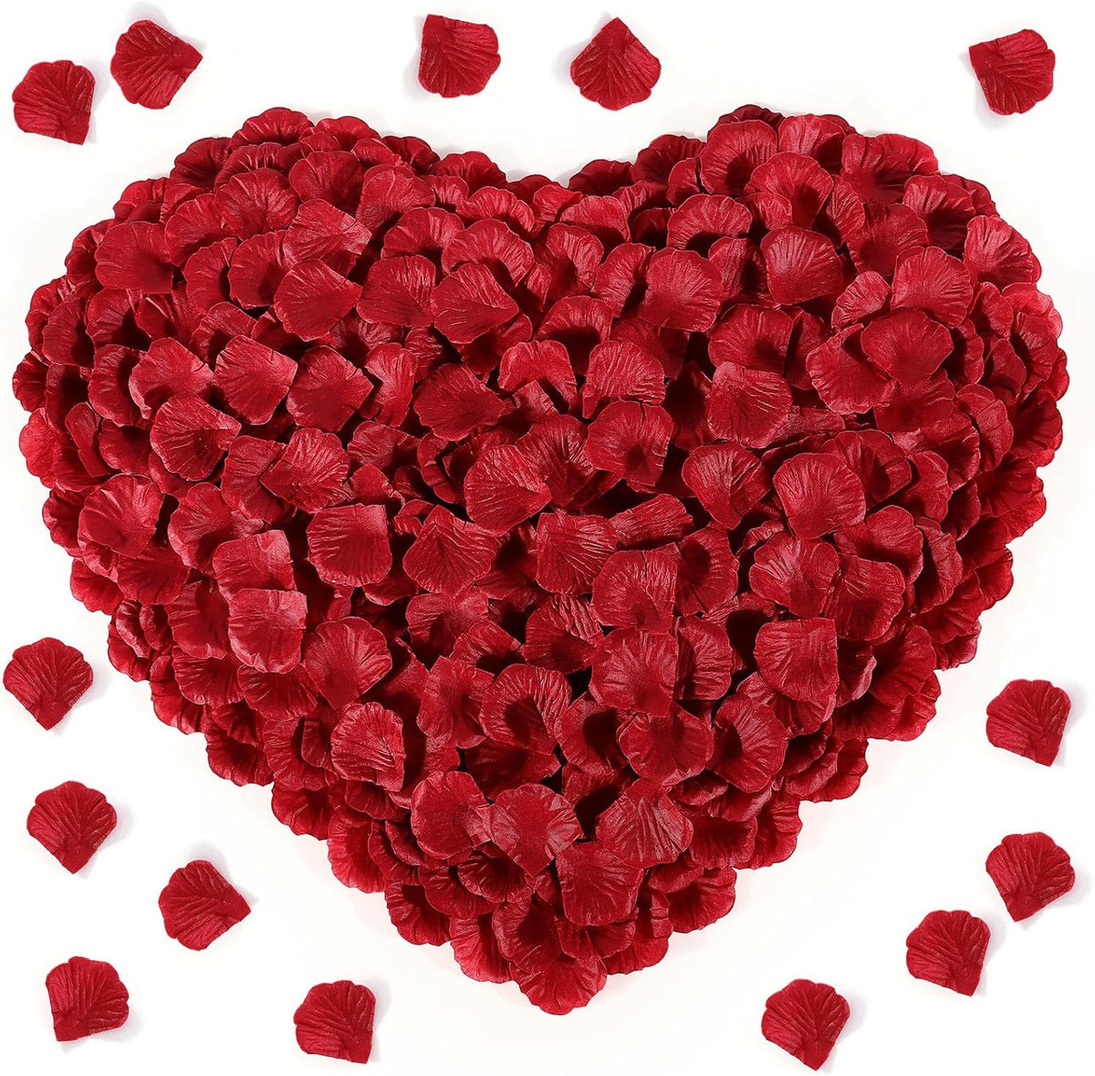 1000 Pcs Red Rose Petals Artificial Silk Flower Petals Romantic Decorations for Wedding Engagement