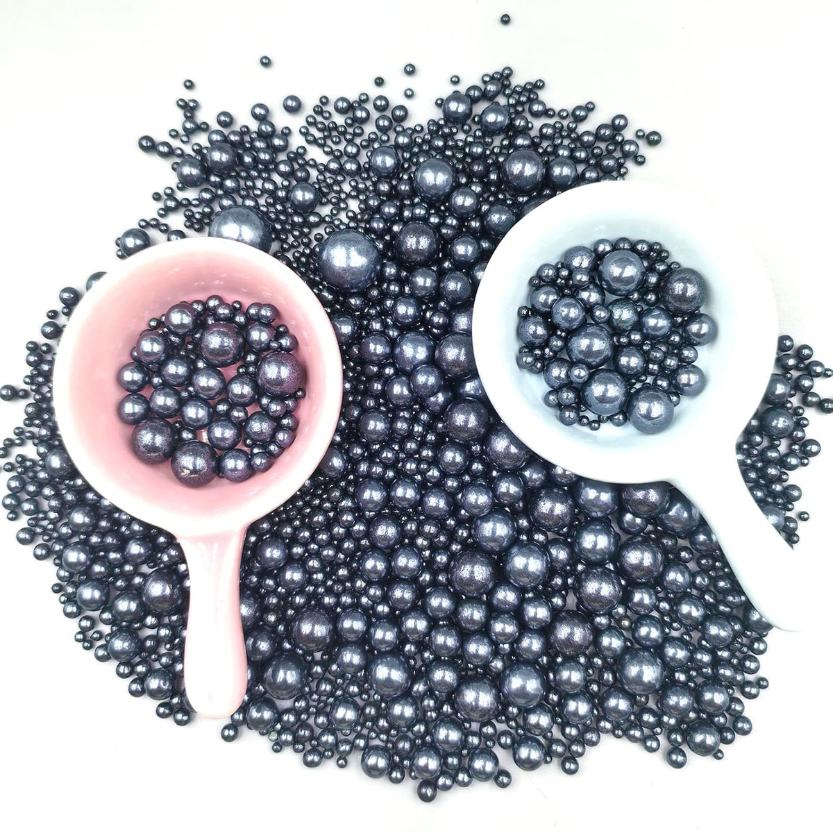 Edible Pearl Sugar Sprinkles Black Candy Mixing Size Baking Edible Cake Decorations Cupcake Toppers