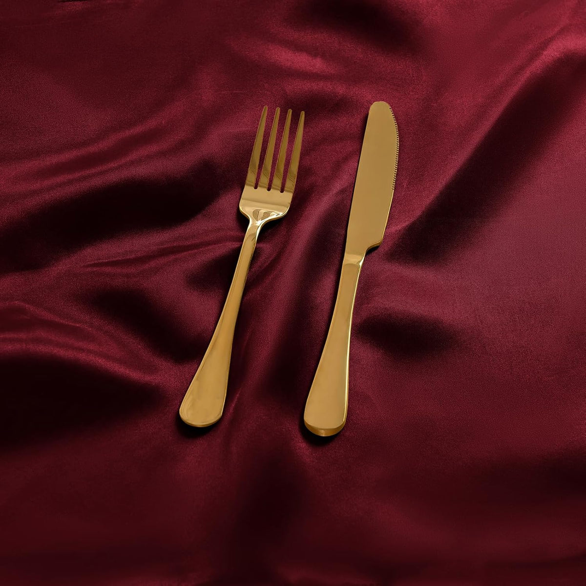 50 Pieces Burgundy Satin Napkins, 17" x 17" Square Table Napkins, Silky Soft Smooth Washable