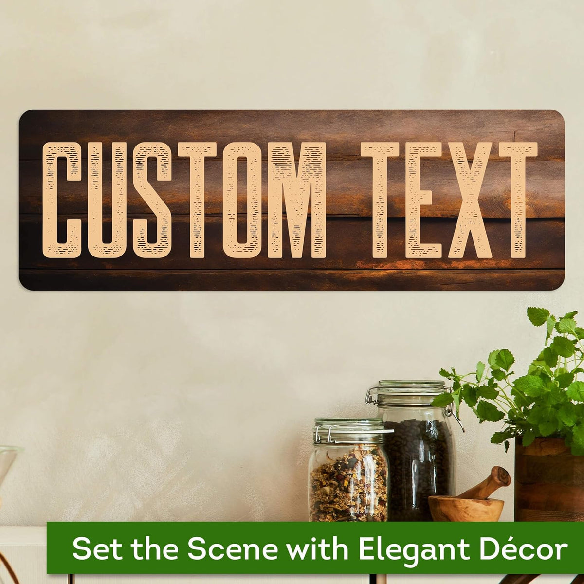 Custom Sign, Custom Street Sign, 11 Font Colors, 13 Font Styles, 4 Hole Options, 22 Sizes, 6x18