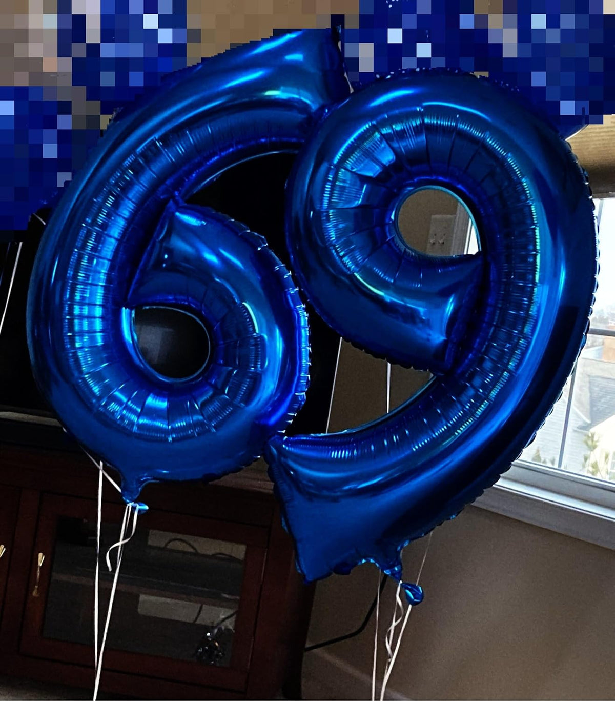 Big Night Blue 40 Inch 9 Balloon Number, Jumbo Giant 9th 19 29 39 49 99 Birthday Party Decorations
