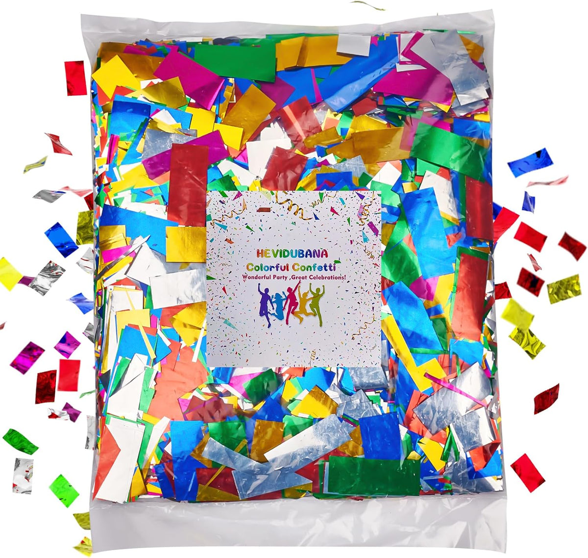 Metallic glitter Confetti Paper - Color Flame Retardant Foil Confetti Great for Birthday