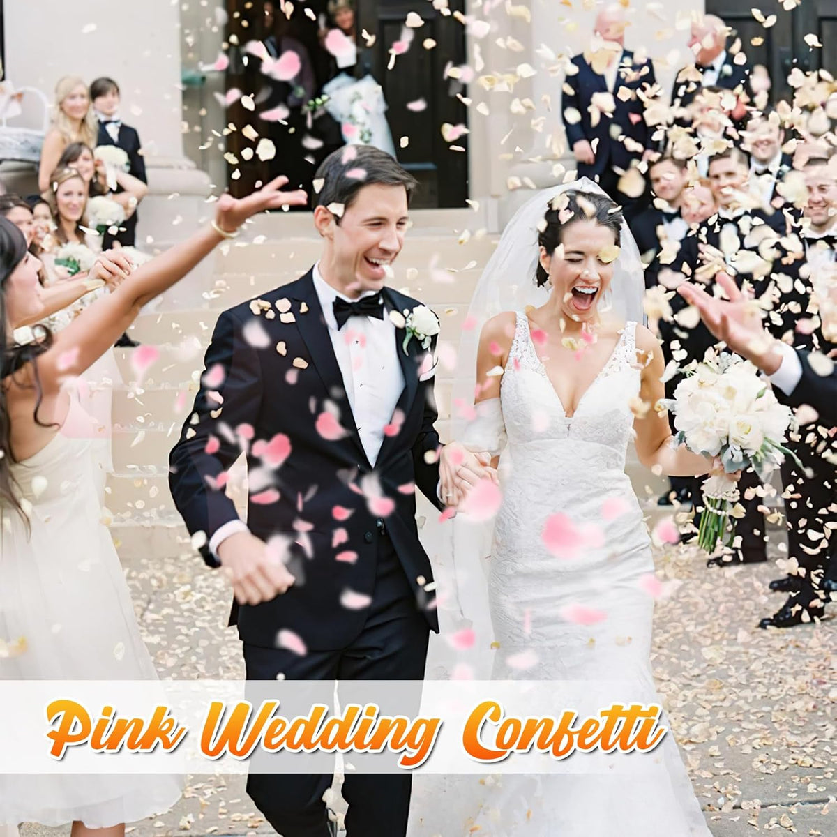 180 PCS Real Pink Dried Rose Petals Confetti for Wedding, 1.75oz Freeze Rose Petals for Romantic