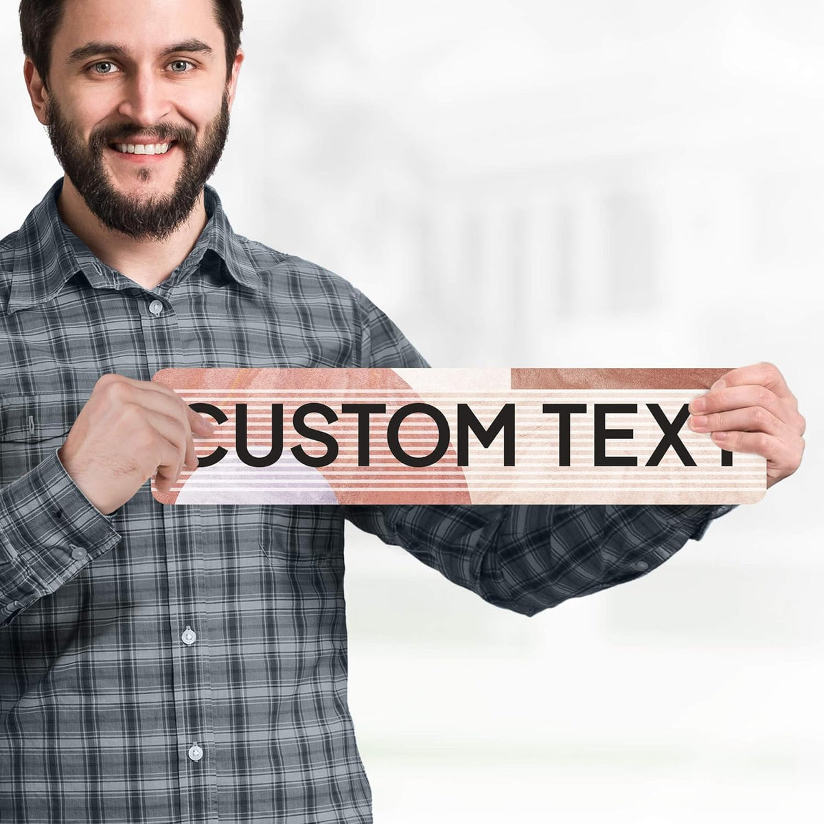 Custom Sign, Custom Street Sign, 11 Font Colors, 13 Font Styles, 4 Hole Options, 22 Sizes, 4x18