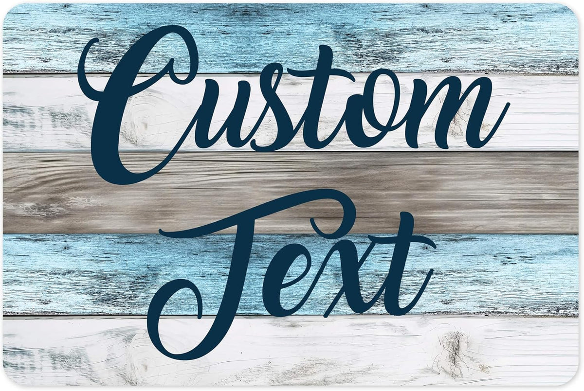 Custom Sign, Custom Street Sign, 11 Font Colors, 13 Font Styles, 4 Hole Options, 22 Sizes, 12x18