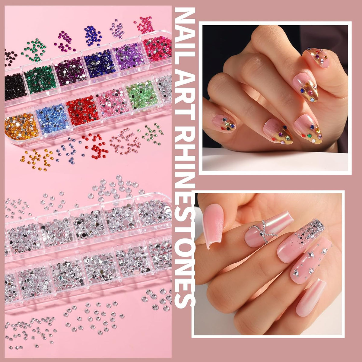 FANDAMEI Nail Art Brushes Set, Nail Art Kit, Nail Design Kit, Nail Dotting Tools, Nail Kit for